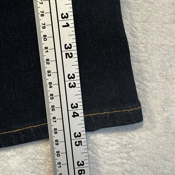 Girls Bootcut Jeans Sz 10 Dark Wash Rhinestone Pockets Denim Y2K Z Cavaricci - Picture 6 of 12